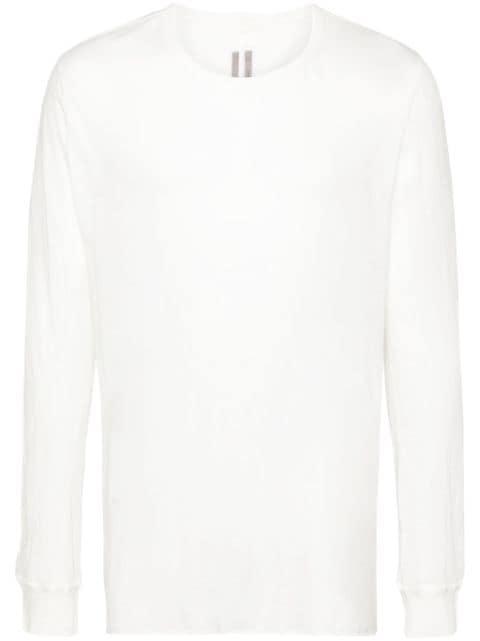 sheer cotton long-sleeved T-shirt by RICK OWENS