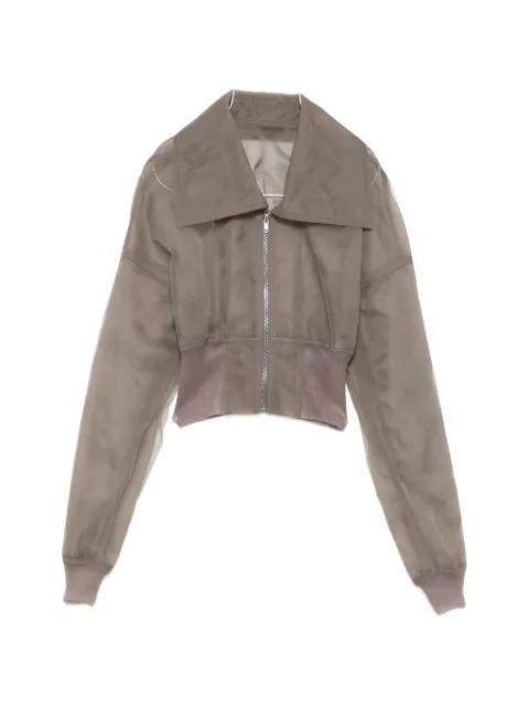 sheer-finish cropped jacket by RICK OWENS