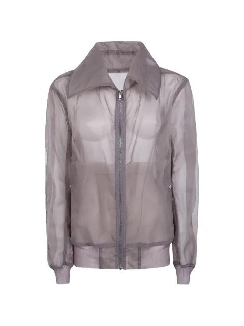 sheer mesh-panelled bomber jacket by RICK OWENS