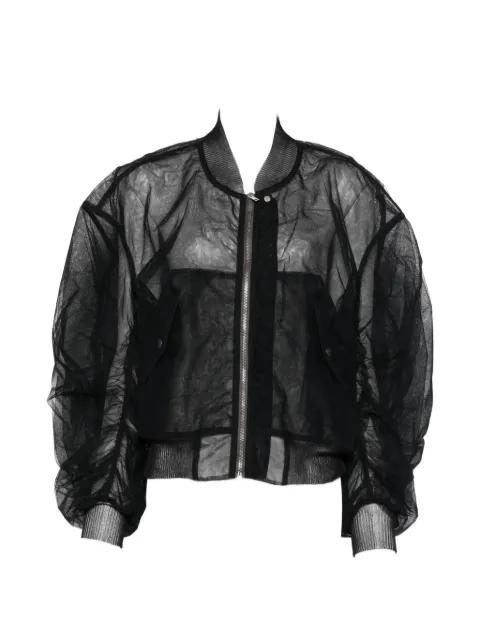 sheer zip-up jacket by RICK OWENS