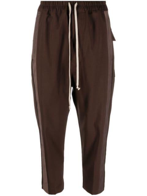 side-stripe cropped trousers by RICK OWENS
