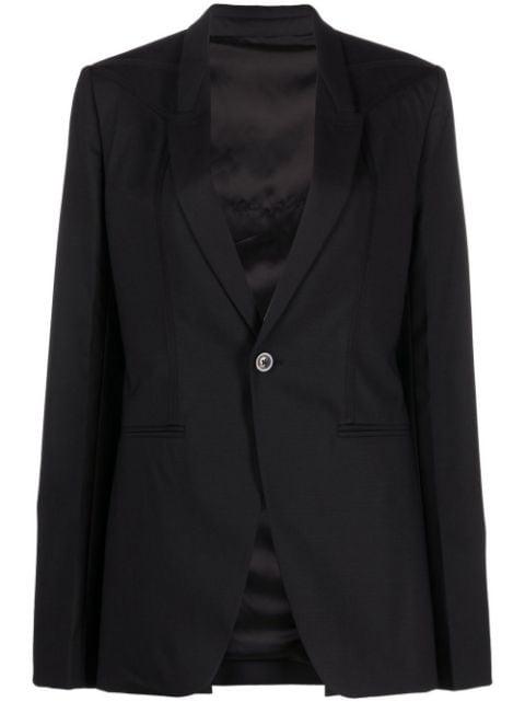 single-breasted blazer by RICK OWENS