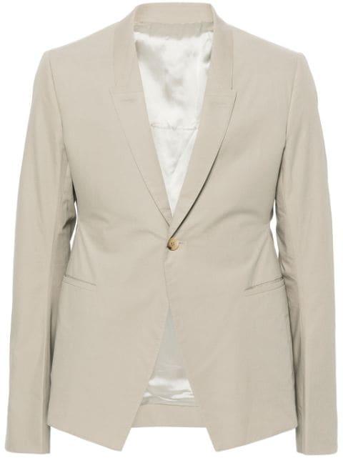 single-breasted poplin blazer by RICK OWENS