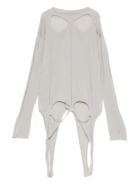 slashed back-detail sweater by RICK OWENS
