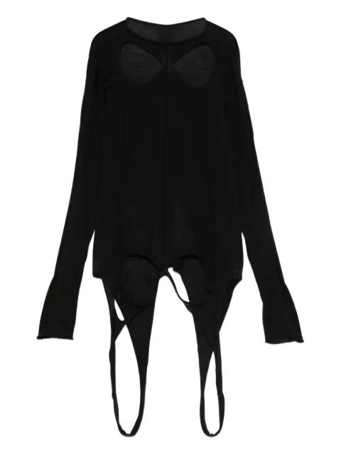 slashed long-sleeve sweater by RICK OWENS