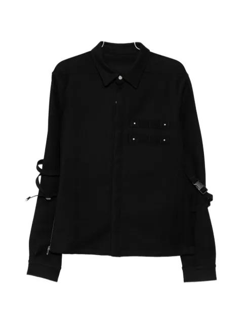 strap-detail shirt jacket by RICK OWENS