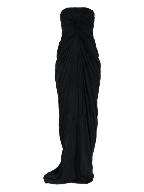 strapless draped maxi dress by RICK OWENS