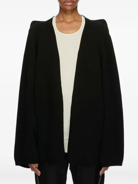 structured-shoulder knitted cardigan by RICK OWENS