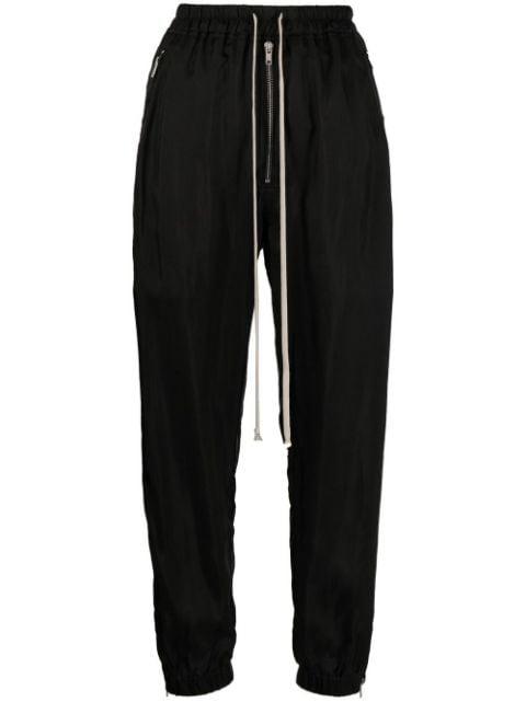 tapered drawstring track trousers by RICK OWENS