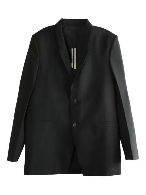 three-button back-strap jacket by RICK OWENS