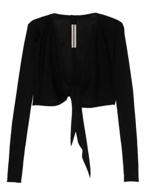tie-fastening cardigan by RICK OWENS