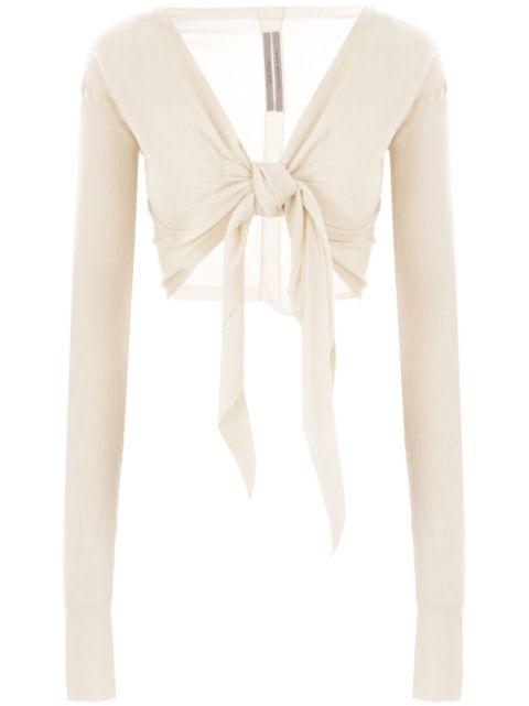 tied cardigan by RICK OWENS