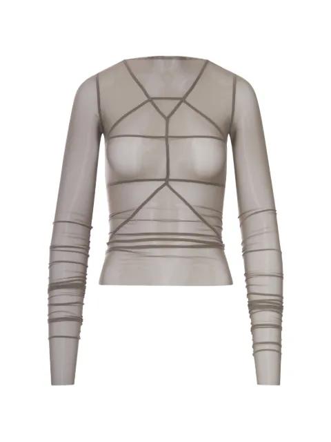 tulle T-shirt by RICK OWENS