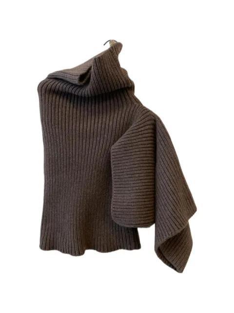 turtleneck ribbed knit top by RICK OWENS