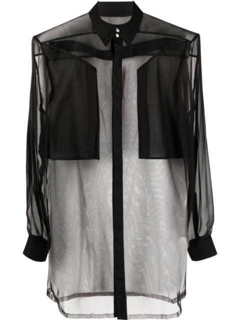 utility see-through shirt by RICK OWENS