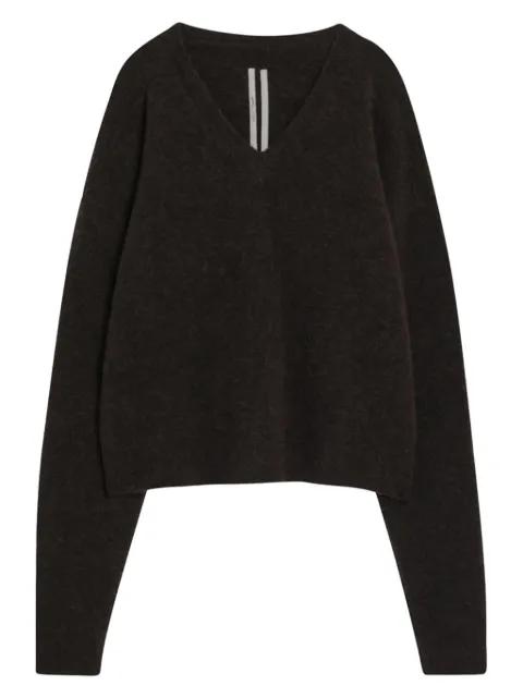 v-neck wool sweater by RICK OWENS