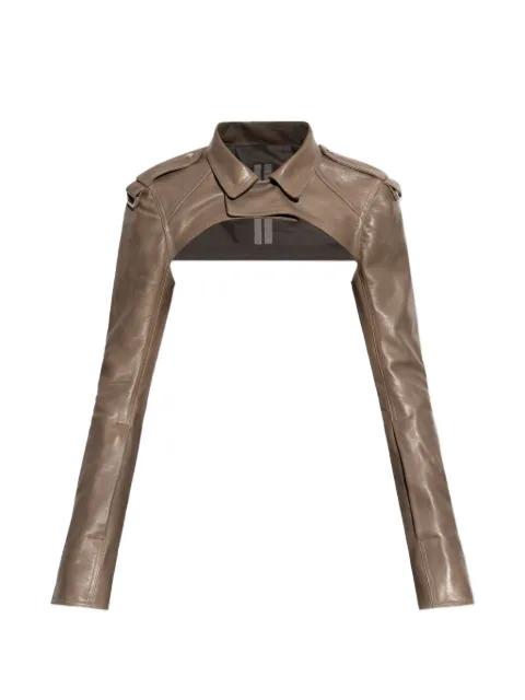 zip-cuff biker jacket by RICK OWENS
