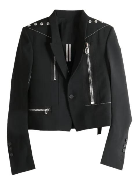 zip-detail studded jacket by RICK OWENS