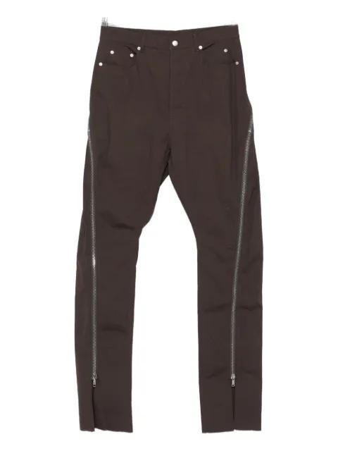 zip-detailing trousers by RICK OWENS