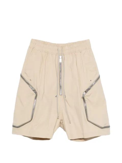 zip drawstring shorts by RICK OWENS