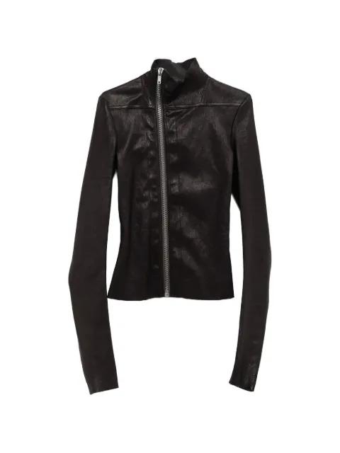 zip-up leather  jacket by RICK OWENS