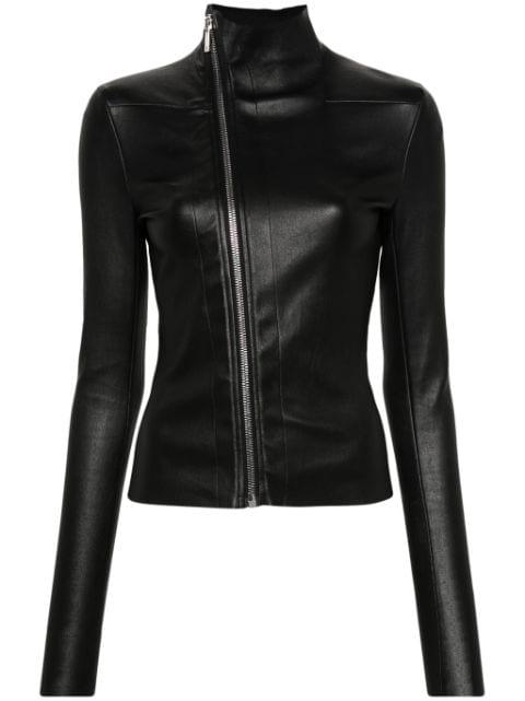 zipped leather jacket by RICK OWENS