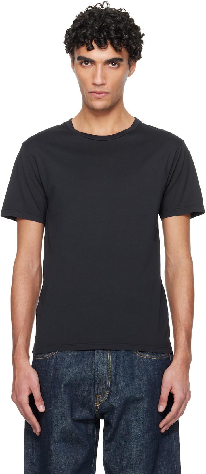 Black Fitted T-shirt by RIER