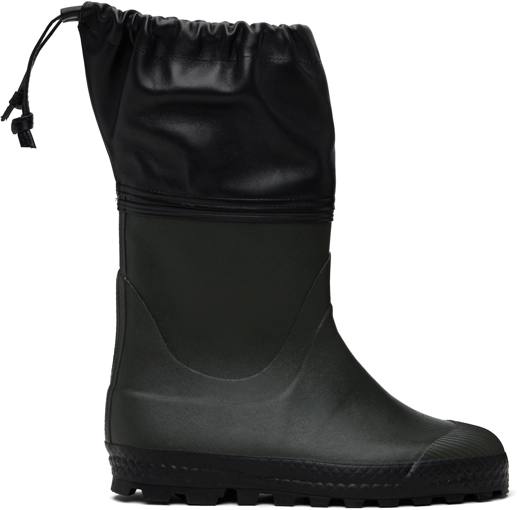Black Ludwig Reiter Edition City Rain Boots by RIER