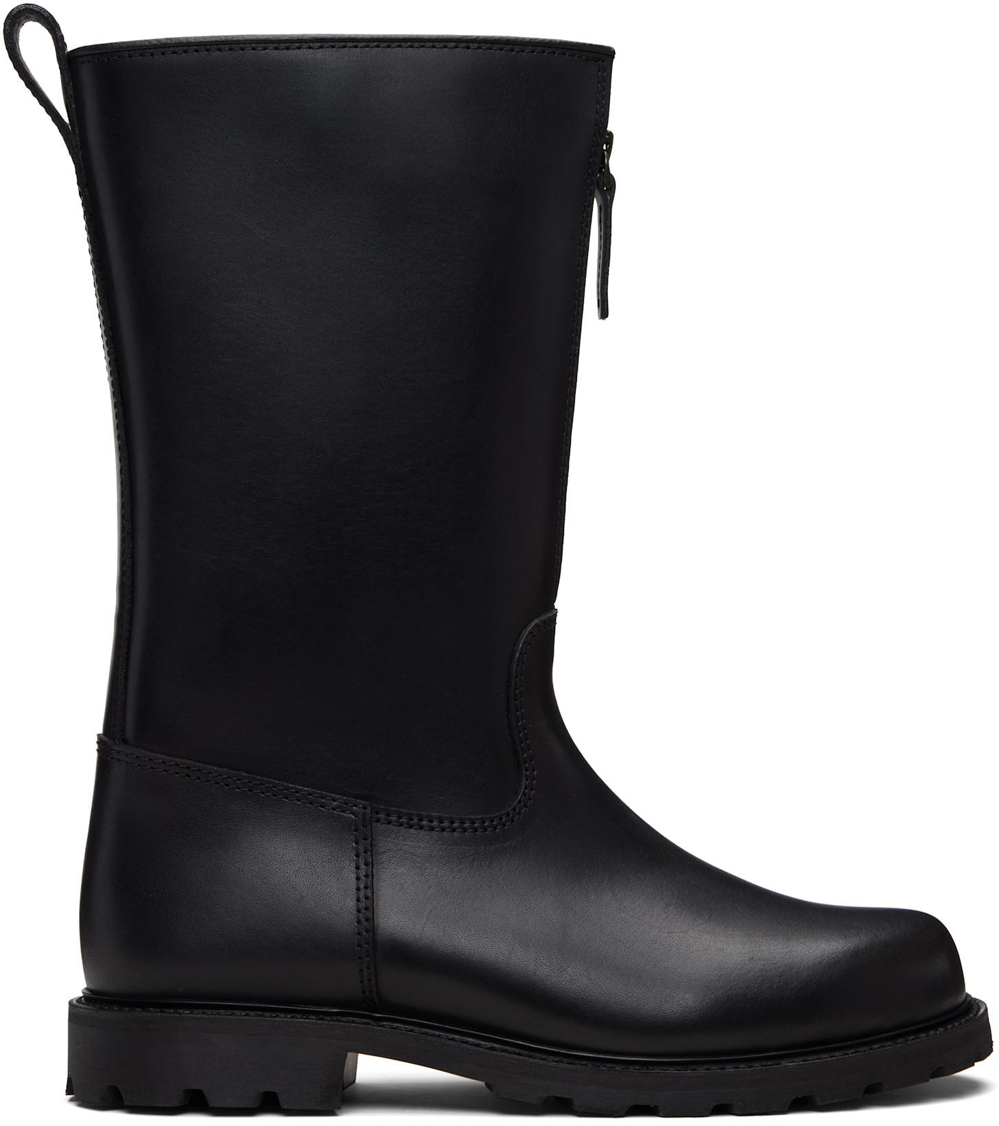 Black Ludwig Reiter Edition Tractor Boots by RIER