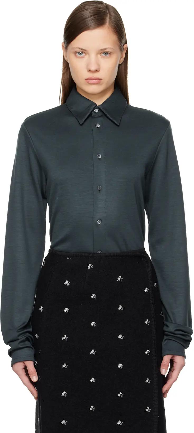 Black Polar Shirt by RIER