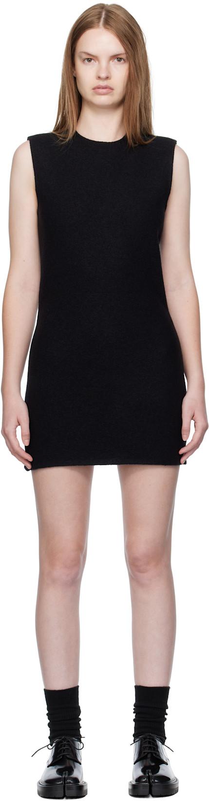 Black Walker Minidress by RIER