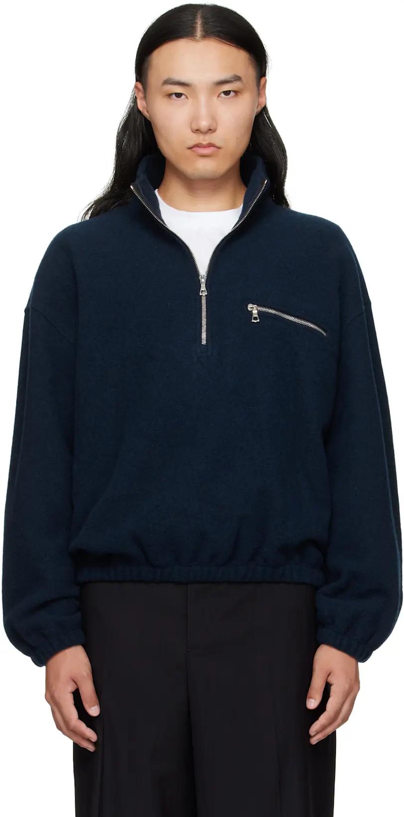 Blue Fleece Sweater by RIER