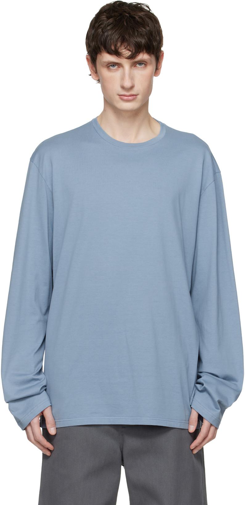 Blue Long Sleeve T-shirt by RIER