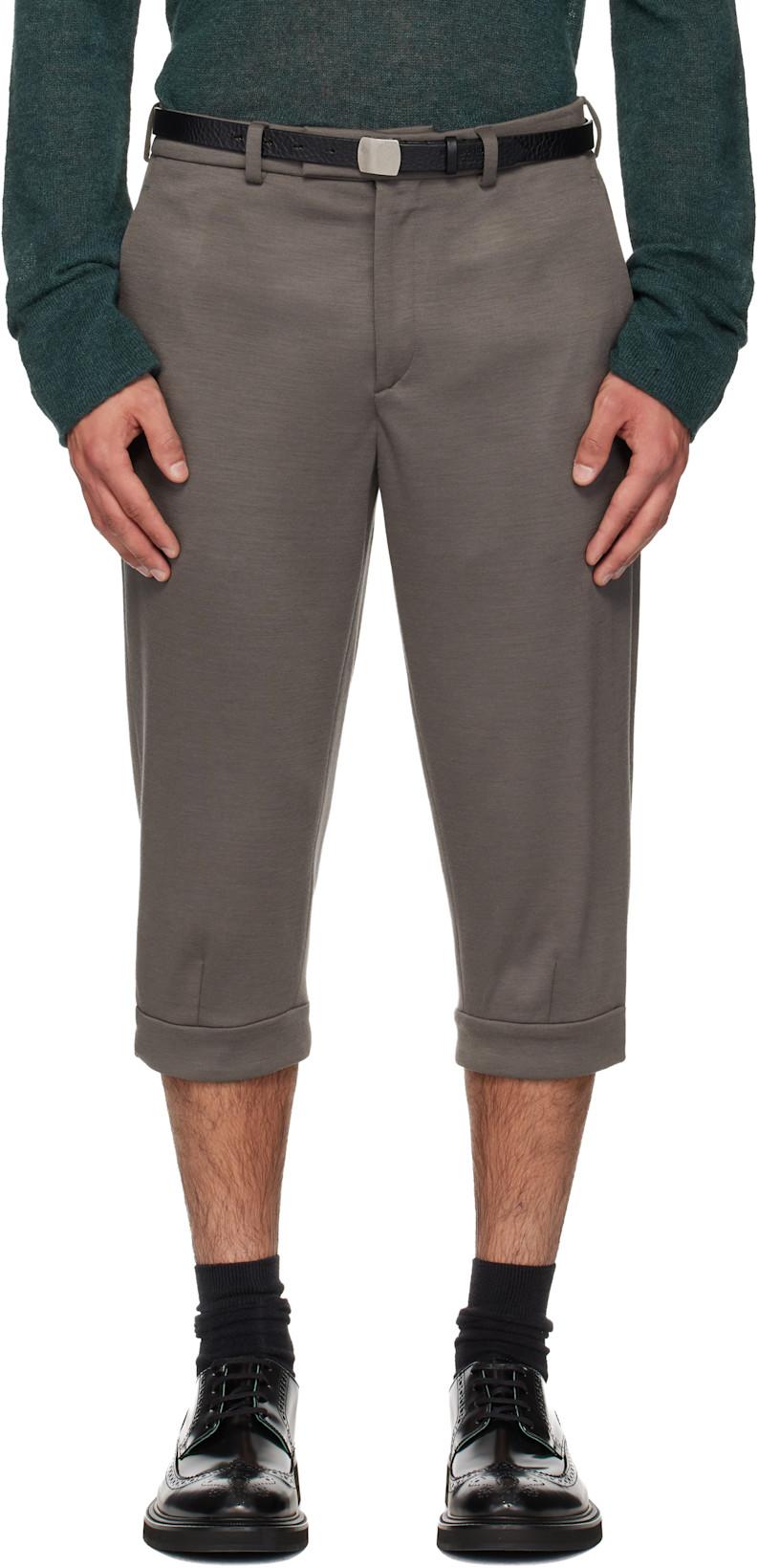 Gray Knickerbocker Shorts by RIER