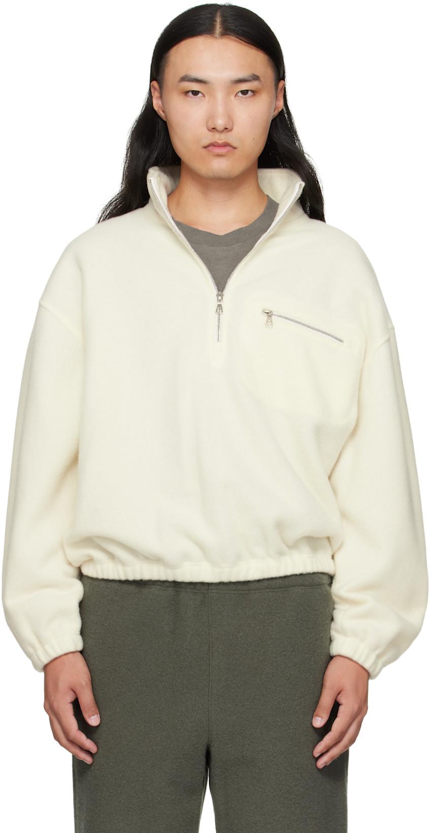 Off-White Fleece Sweater by RIER