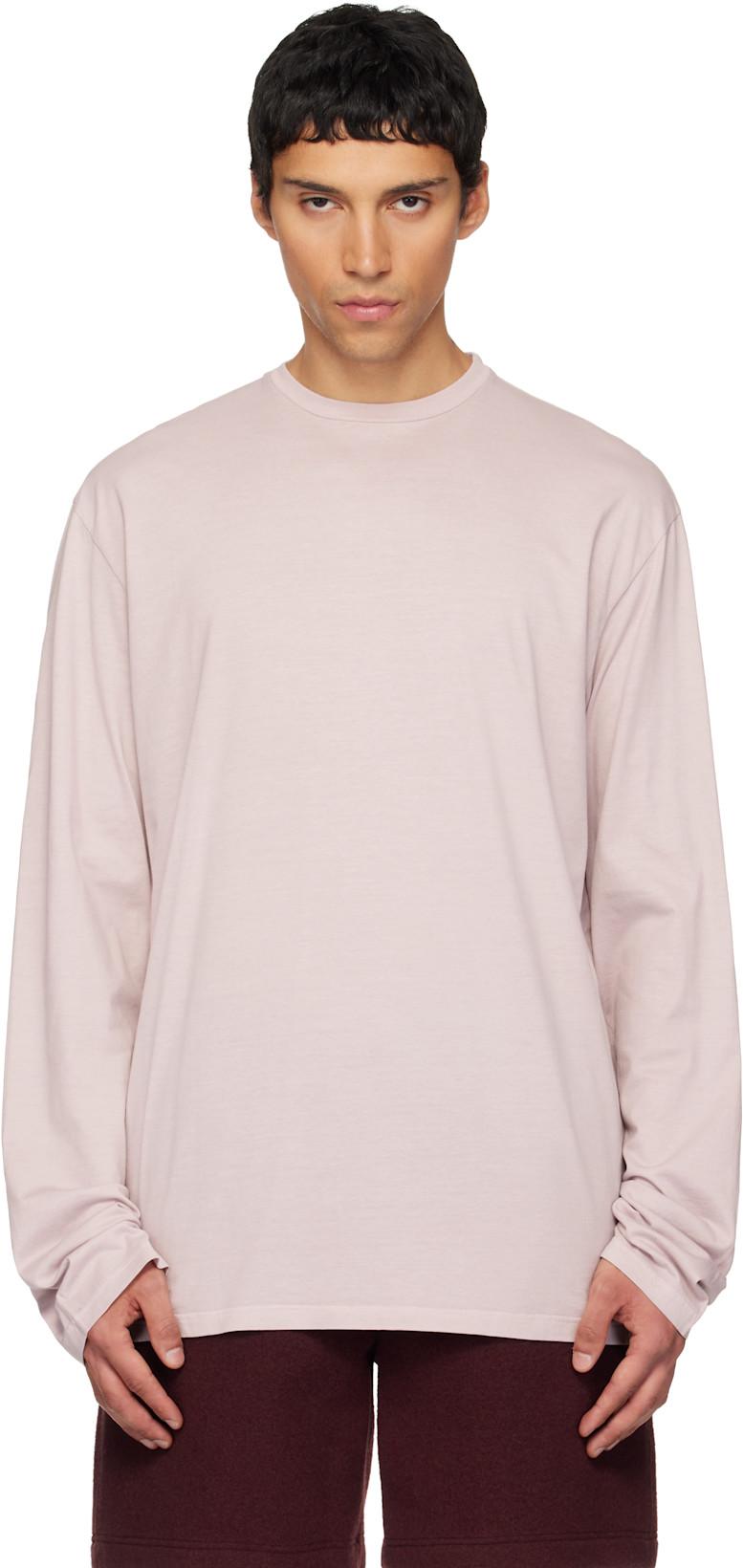 Pink Roundneck Jersey Cotton T-shirt by RIER