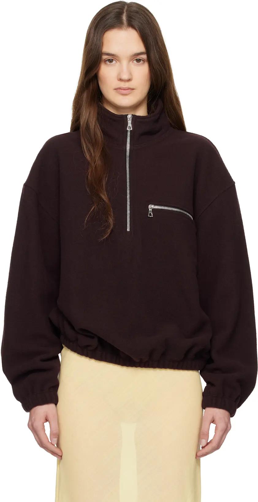Purple Fleece Tourbe Sweatshirt by RIER