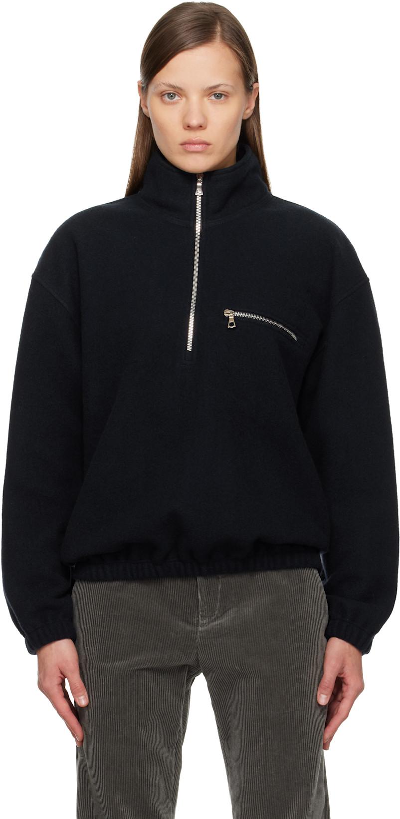 SSENSE Exclusive Navy Fleece Jacket by RIER