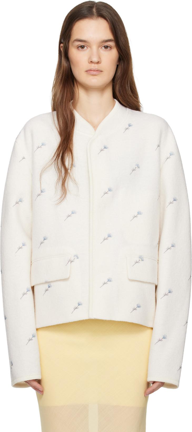 White City Crop Flowers Walker Jacket by RIER