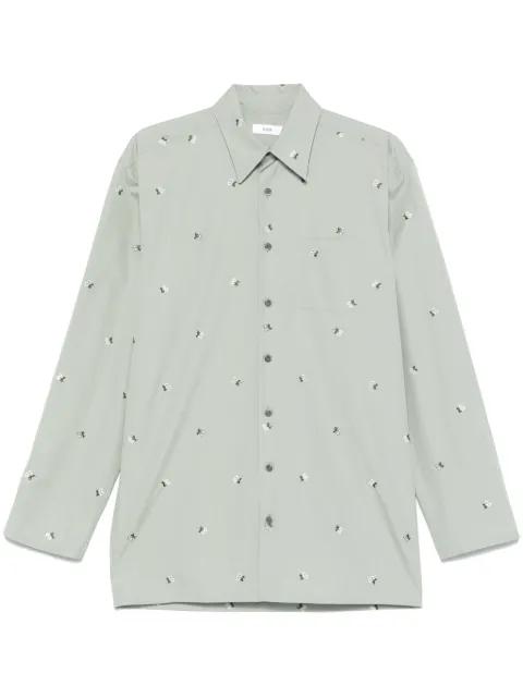 argile flowers poplin shirt by RIER