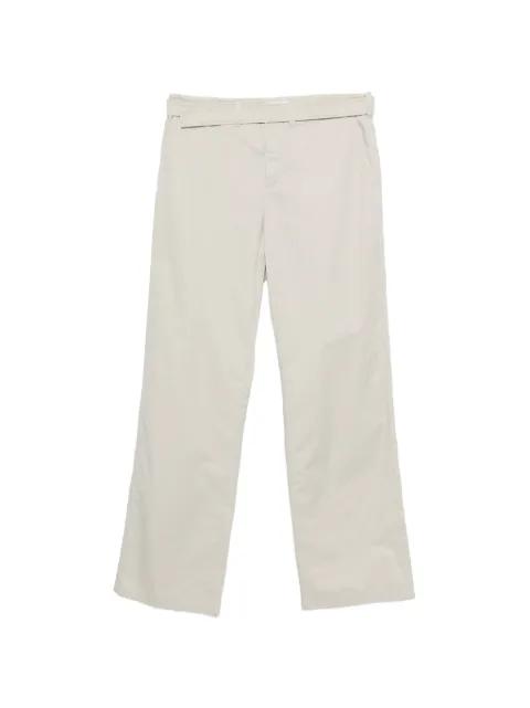 belted straight-leg trousers by RIER