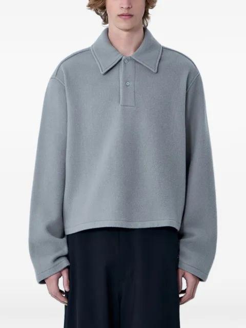 button-placket polo shirt by RIER
