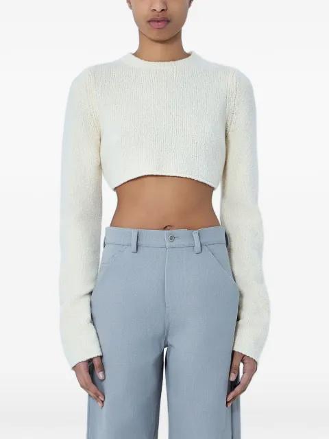 cropped long-sleeve sweater by RIER