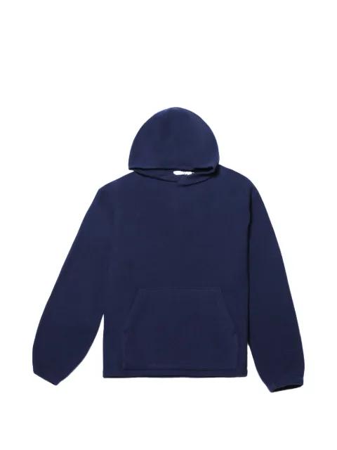fleece-texture pouch-pocket hoodie by RIER