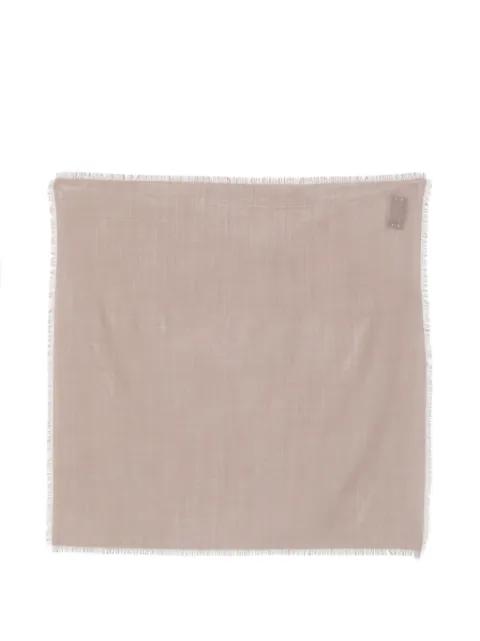 frayed-edge wool scarf by RIER