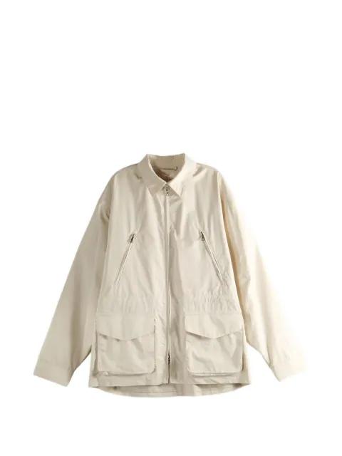 multi-pocket zip-up coat by RIER