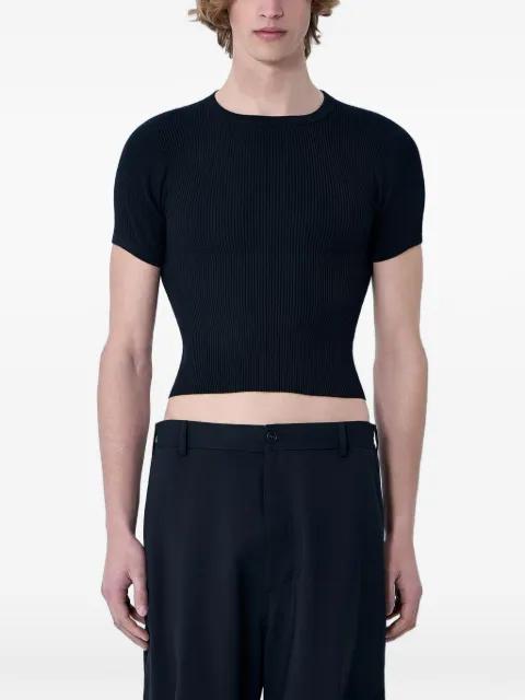 ribbed cropped T-shirt by RIER
