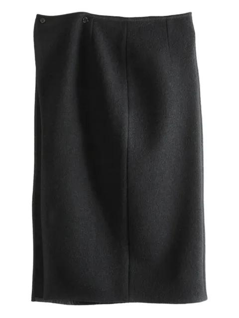 wool midi skirt by RIER