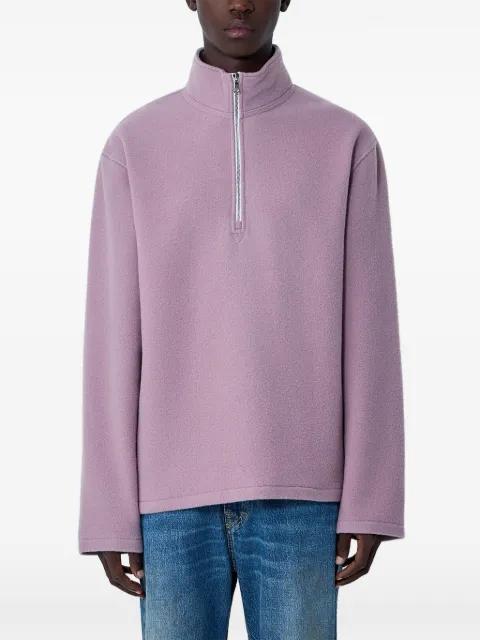 zip-collar sweatshirt by RIER