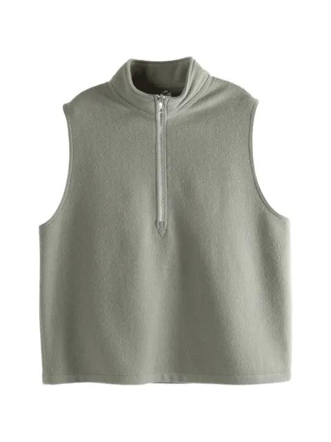 zip-fastening sleeveless vest by RIER